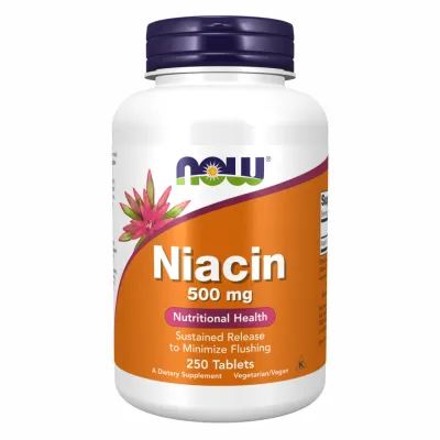 Витамин B3, Niacin 500mg - 250 tabs