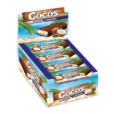 Кокосові батончики, Cocos Bar - 20x100g