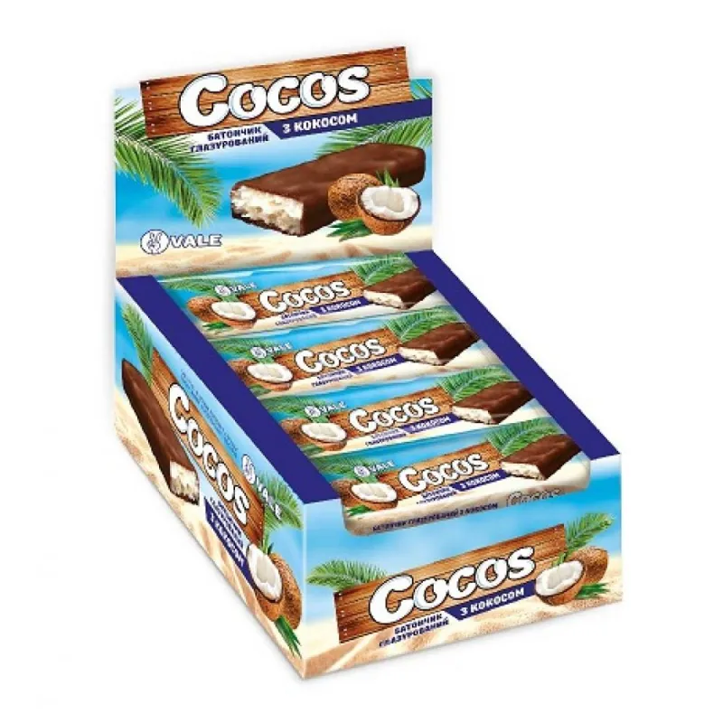 Кокосовые батончики, Cocos Bar - 20x100g