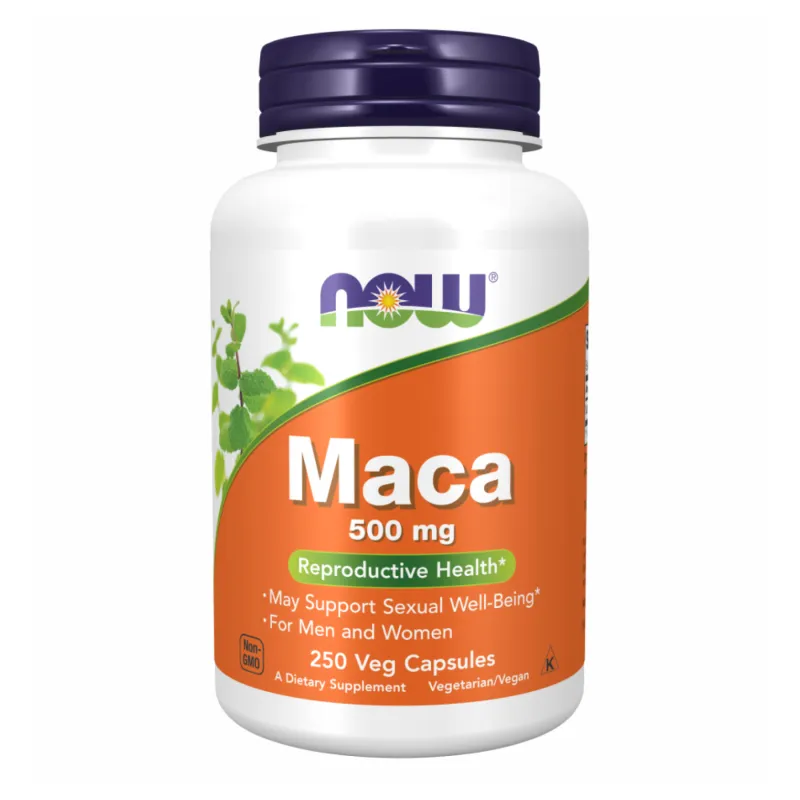 Мака 500мг Now Foods (Maca) — 250 веганських капсул