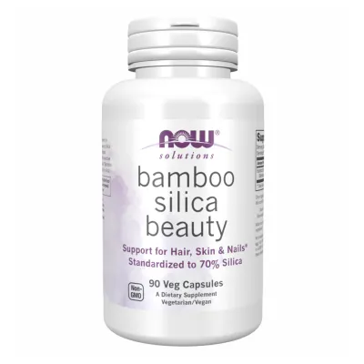 Кремний из бамбука для волос, кожи и ногтей, Bamboo Silica Beauty - 90 vcaps