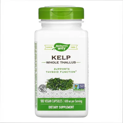 Бурі водорості (йод), Kelp - 180 vcaps