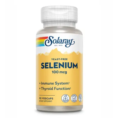 Селен, Selenium Yeast Free 100mcg - 90 vcaps