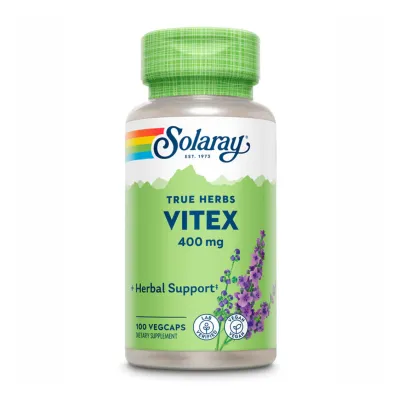 Витекс, поддержка женского здоровья, Solaray Vitex Berry Extract 400mg - 100 vcaps