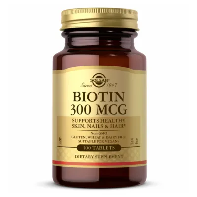 Біотин, Biotin 300 mcg - 100 Tabs