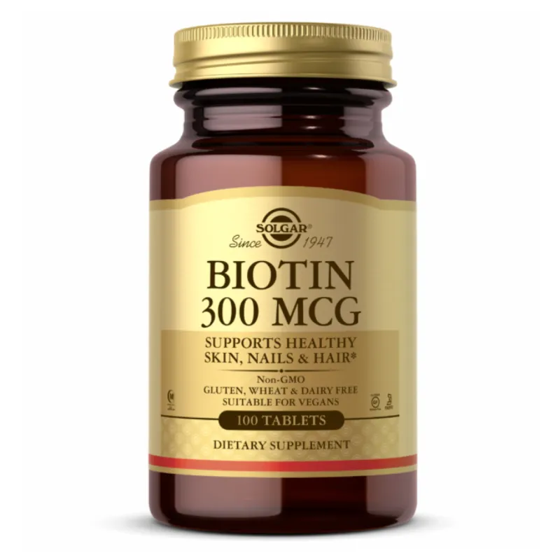 Биотин, Biotin 300 mcg - 100 Tabs