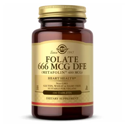 Фолат, Folate 400 mcg (as Metafolin) - 100 Tabs