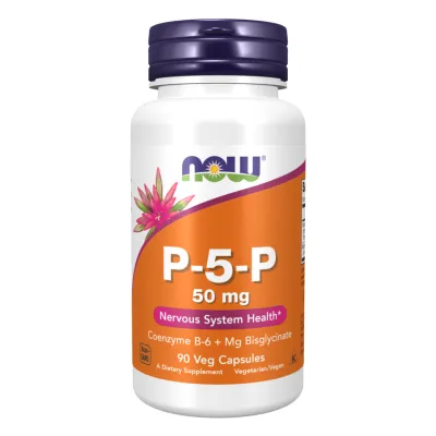 Вітамін B6 50мг Now Foods (P-5-P) — 90 веганських капсул