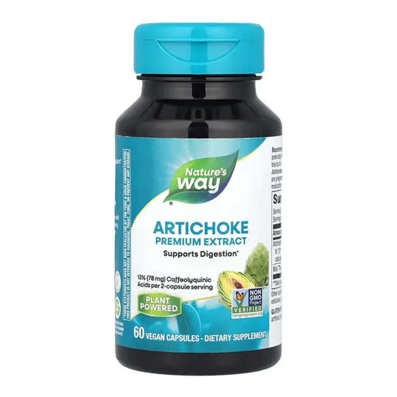 Артишок поддержка пищеварения, Artichoke Supports Digestion - 60 vcaps