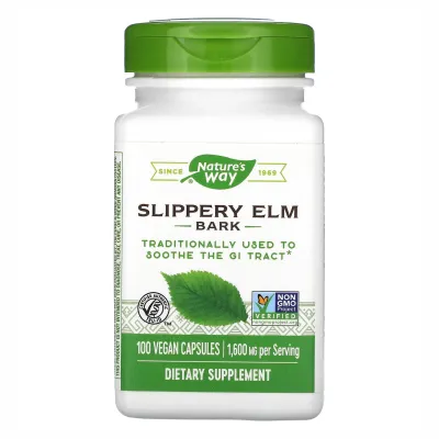 Слизький В'яз, Slippery Elm Bark - 100 vcaps