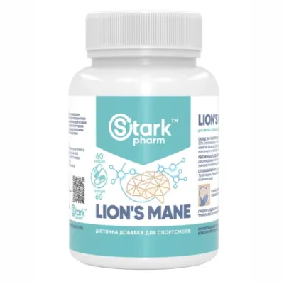 Їжовик гребінчастий, Lions Mane 500mg - 60caps