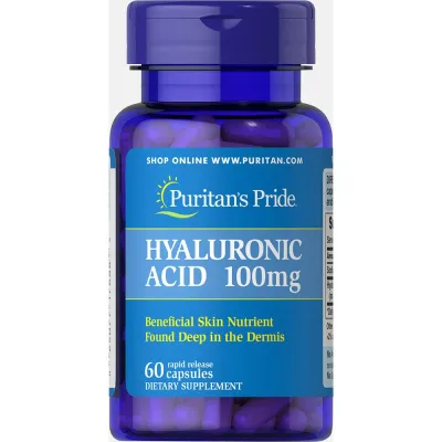 Гіалуронова кислота, Hyaluronic Acid 100 mg - 60 caps