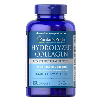 Гидролизованный Коллаген, Hydrolyzed Collagen Pro - Structural Protein Type 1 and 3 Collagen - 180caps