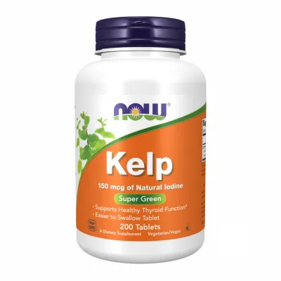 Келп 150 мкг Now Foods (Kelp) — 200 таблеток