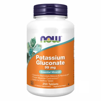 Калий Глюконат, Potassium Gluconate 99mg - 250 tabs