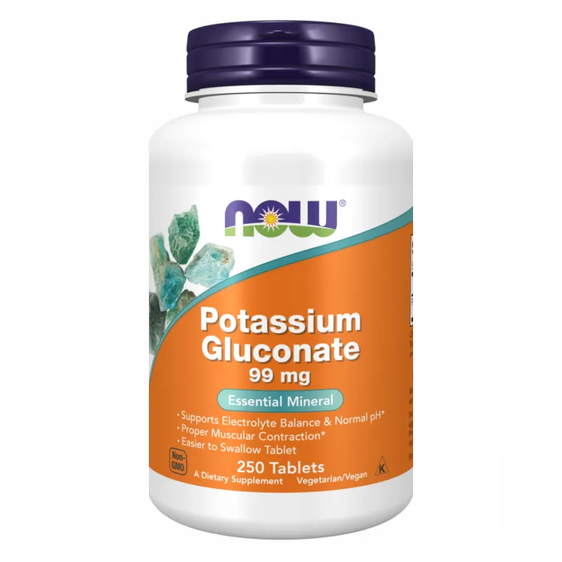 Калий Глюконат, Potassium Gluconate 99mg - 250 tabs