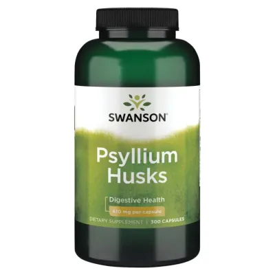 Лушпиння подорожника, Psyllium Husks 610mg - 300caps