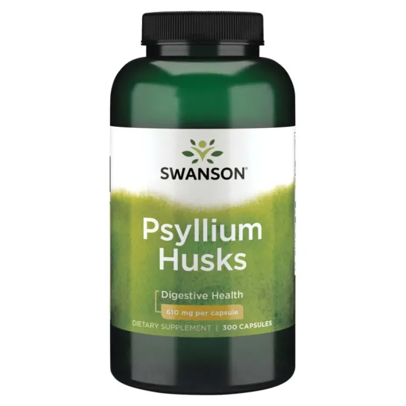 Шелуха подорожника, Psyllium Husks 610mg - 300caps