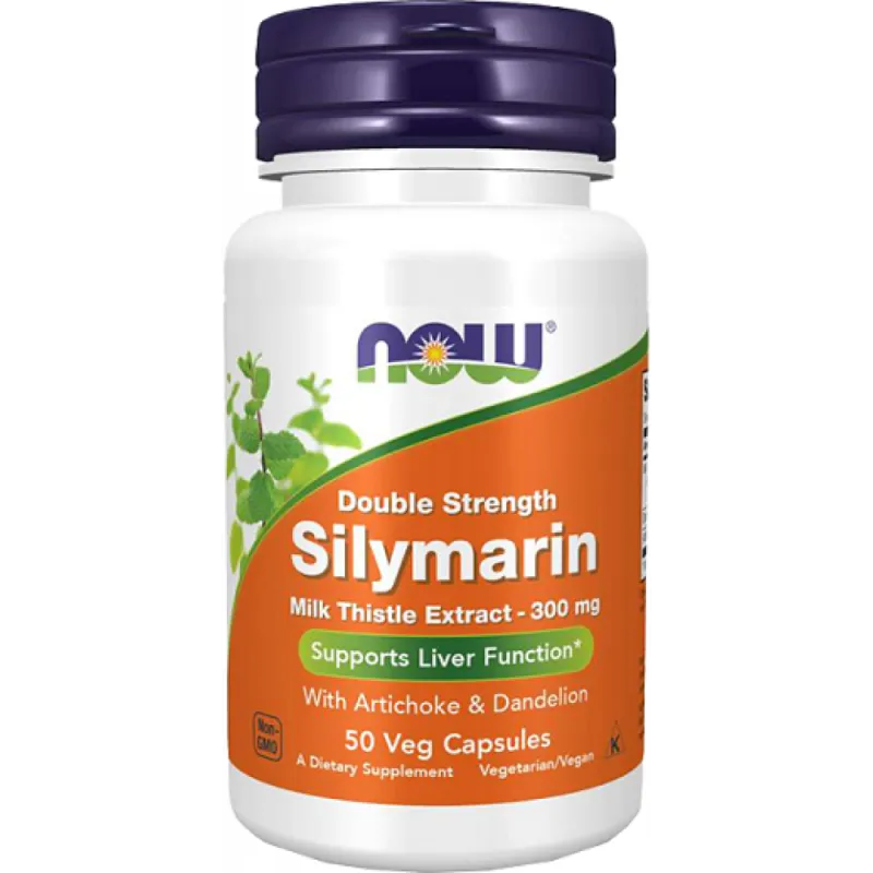 Екстракт розторопші, Silymarin Milk Thistle Extract 300 mg - 50 veg caps