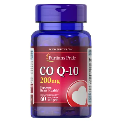 Коензим Q-10, Q-SORB™ Co Q-10 200 mg - 60 Rapid Release Softgels