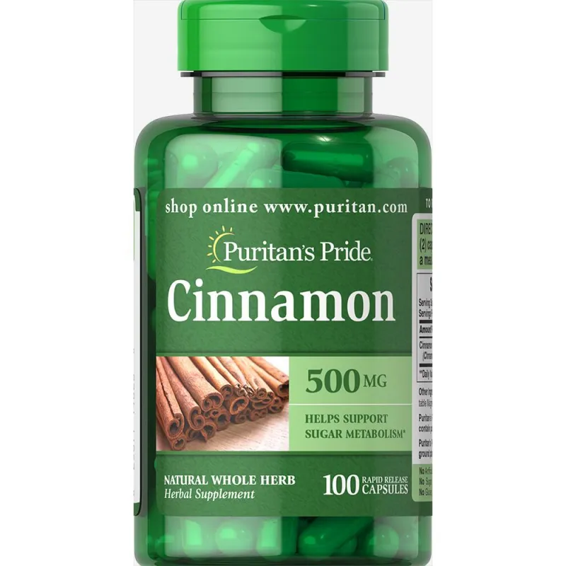 Корица, Cinnamon 500 mg - 100 caps