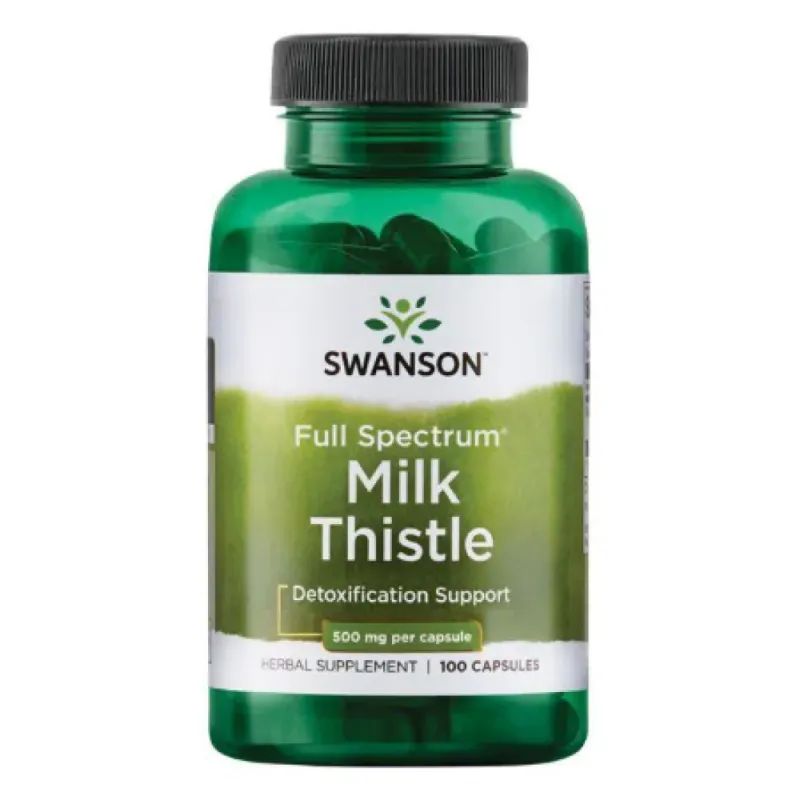 Екстракт розторопші, Milk Thistle 500mg - 100caps
