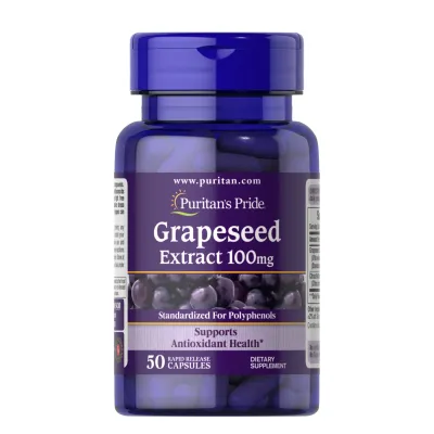 Экстракт виноградных косточек, Grapeseed Extract 100mg - 50caps
