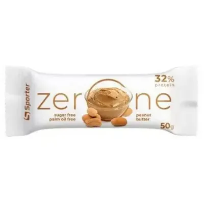 Протеїнові батончики, ZerOne - 25x50g Peanut butter
