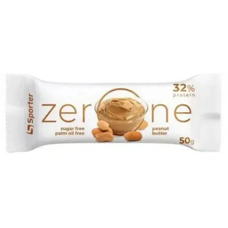 Протеїнові батончики, ZerOne - 25x50g Peanut butter