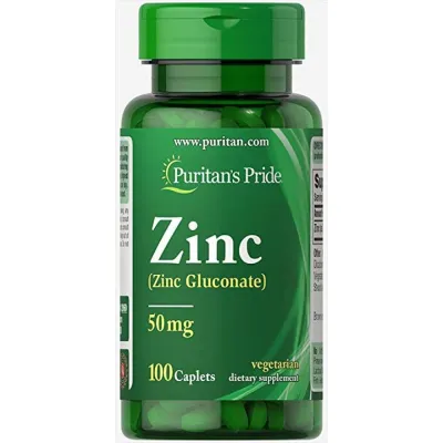 Цинк Глюконат, Zinc 50 mg - 100 Caplets
