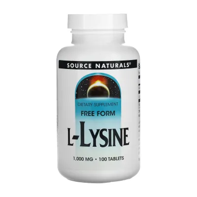 Л Лізин, L-Lysine 1000mg - 100 tabs
