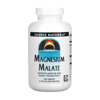 Магній Малат, Magnesium Malate 1250 mg - 180 tabs