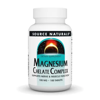 Комплекс Хелатного Магнію, Magnesium Chelate Complex 100mg - 100 tabs