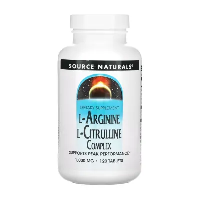 Комплекс Л Аргинина и Л Цитрулина, L-Arginine L-Citrulline Complex 1000mg - 120 tabs