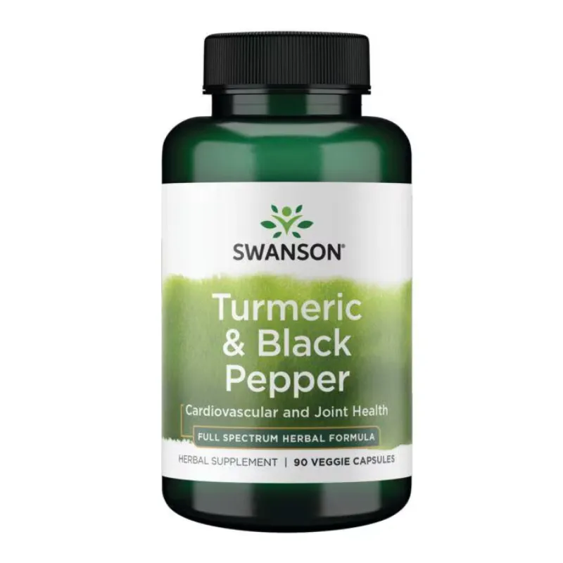 Куркума и черный перец, Turmeric & Black Pepper - 90 vcaps