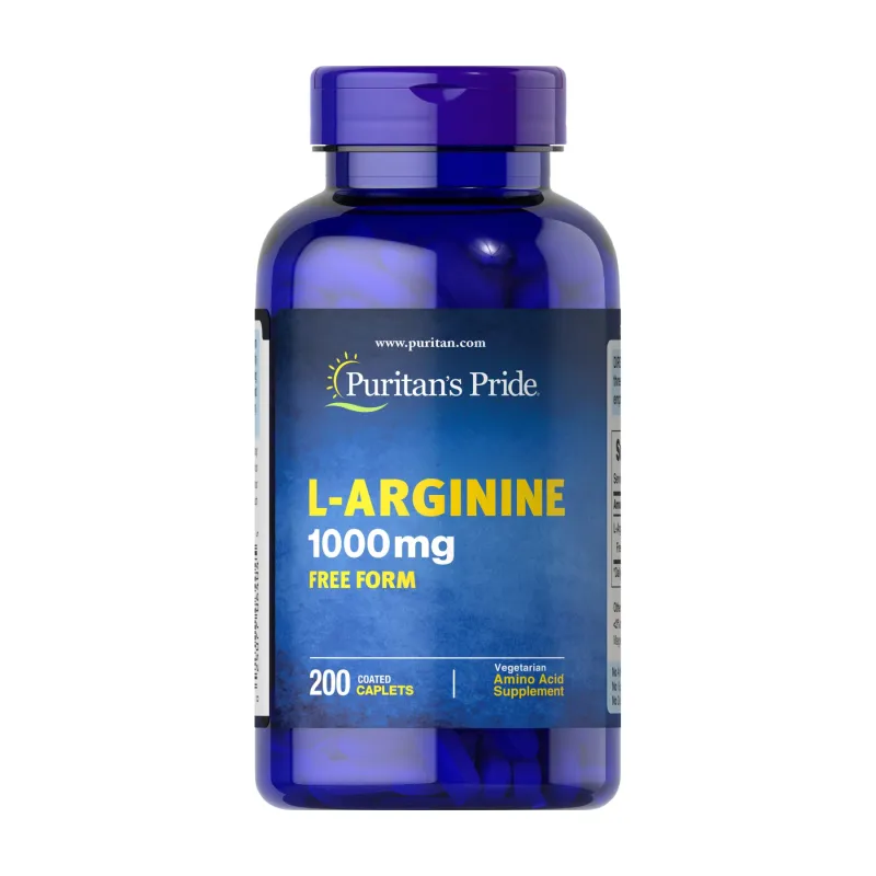 Л-Аргінін, L-Arginine 1000 mg - 200 caps
