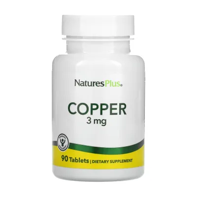 Мідь, Copper 3 mg - 90 tabs