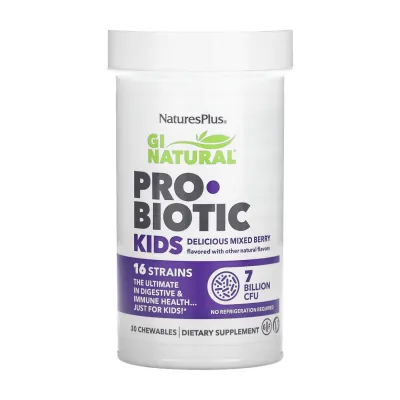 Пробиотики для детей, Gi Natural Probiotic Kids - 30 chewables
