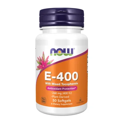 Витамин E, Vitamin E-400 With Mixed Tocopherols - 50 softgels