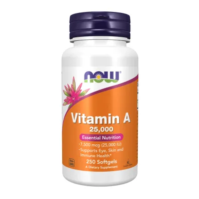 Вітамін А, Vitamin A 25,000 IU - 250 softgels