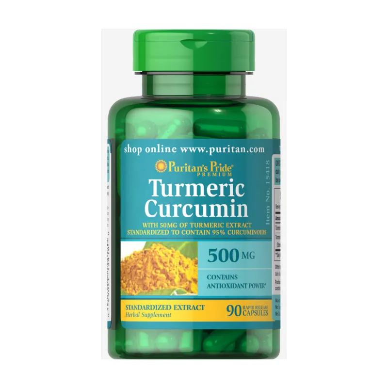 Куркумин, Turmeric Curcumin 500 mg - 90 caps