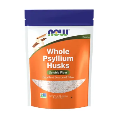 Псиліум Now Foods (Psyllium Husks Whole) — 454 г, для травлення