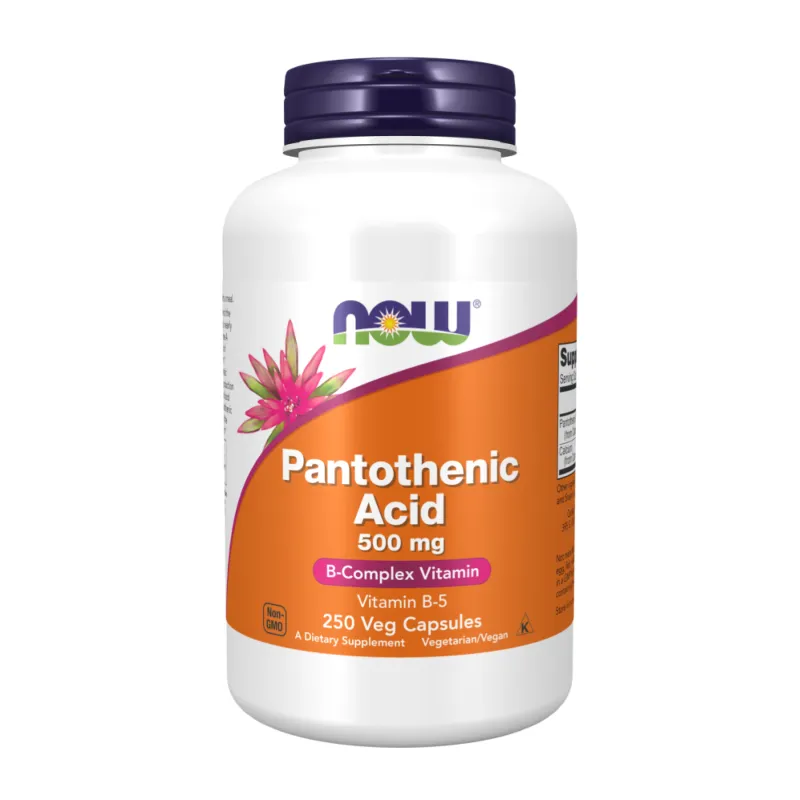 Пантотеновая кислота, Pantothenic Acid 500 mg - 250 vcaps