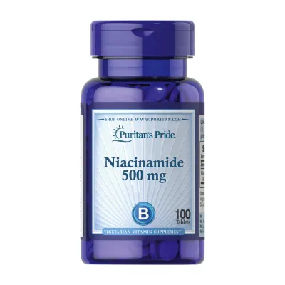 Ніацинамід, Niacinamide 500 mg - 100 tabs