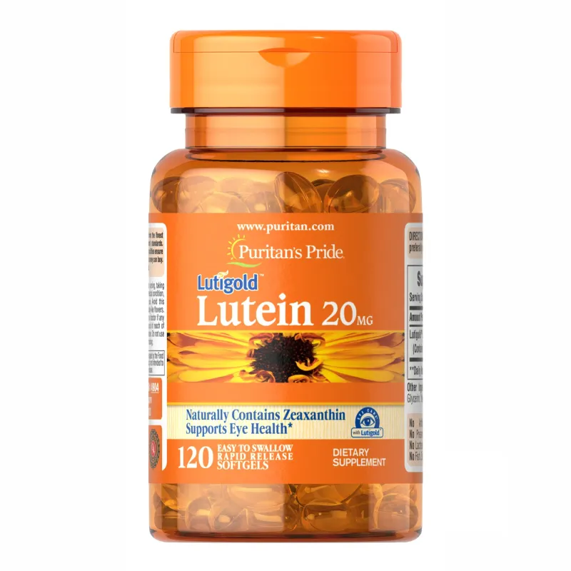 Лютеїн з Зеаксантином, Lutein 20 mg with Zeaxanthin - 120 softgels