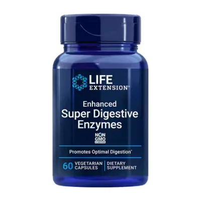 Травні ензими, Enhanced Super Digestive Enzymes - 60 veg caps
