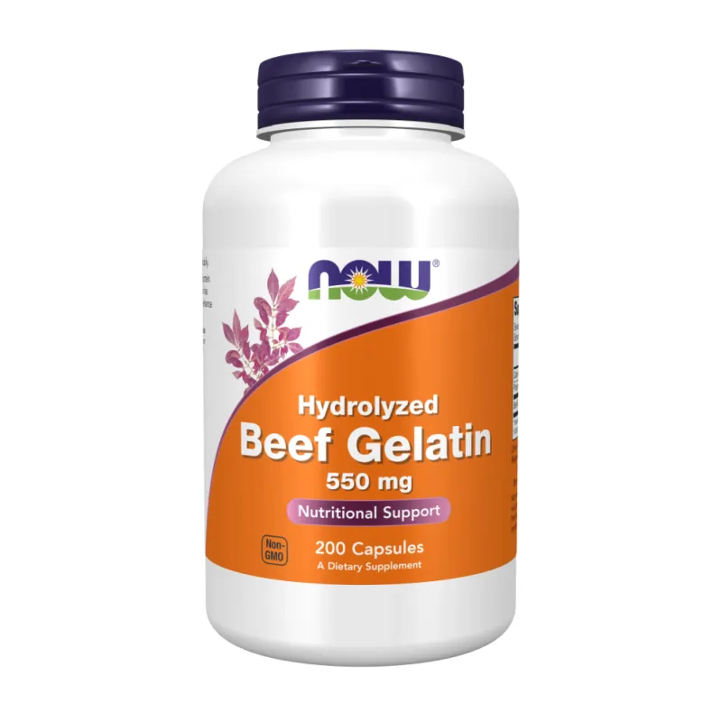 Яловичий желатин, Beef Gelatin 550 mg - 200 caps