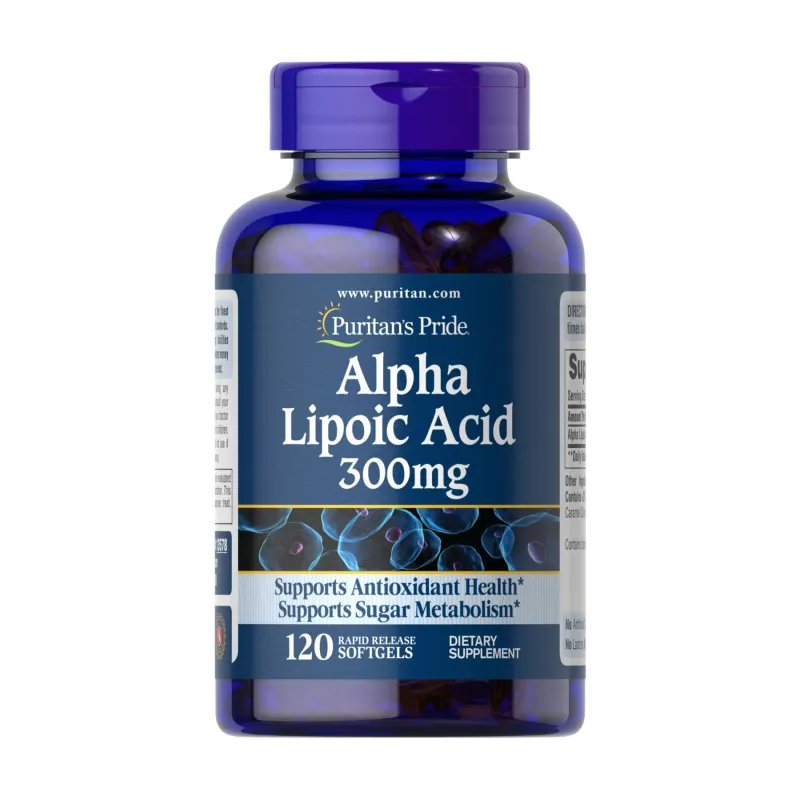 Альфа-липоевая кислота, Alpha Lipoic Acid 300 mg - 120 softgels