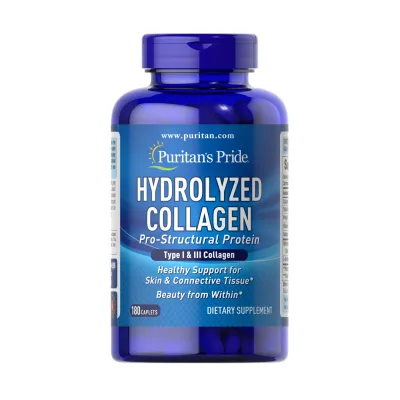 Гидролизованный Коллаген, Hydrolyzed Collagen 1000 mg - 180 caps