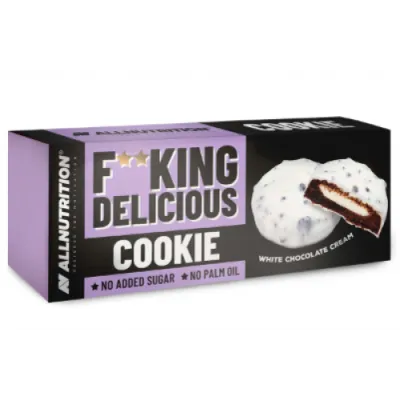 Фітнес печиво, Fucking Delicious cookie - 128g White chocolate cream